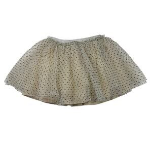 Made by Molly Ivory Tulle Dots Skirt, Size 8